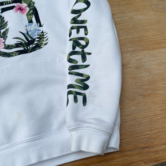 Kids Overtime White Hoodie with Floral Print - Picture 2 of 6